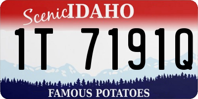 ID license plate 1T7191Q