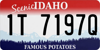 ID license plate 1T7197Q