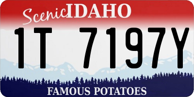 ID license plate 1T7197Y