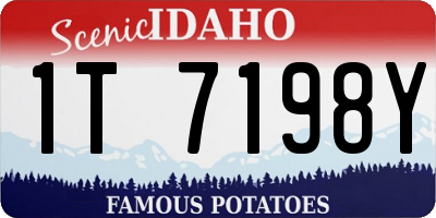 ID license plate 1T7198Y