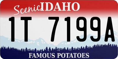 ID license plate 1T7199A
