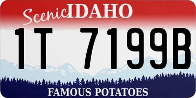 ID license plate 1T7199B