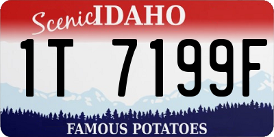 ID license plate 1T7199F