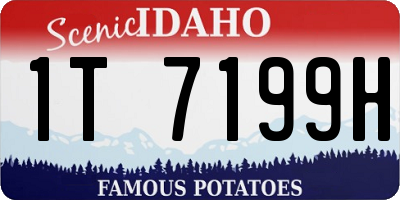 ID license plate 1T7199H