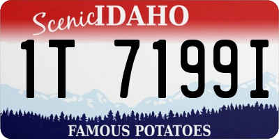 ID license plate 1T7199I