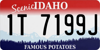 ID license plate 1T7199J