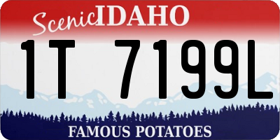ID license plate 1T7199L