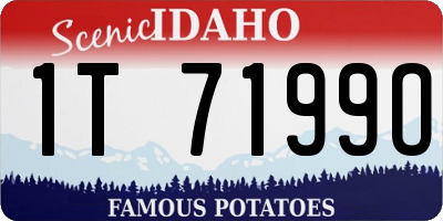 ID license plate 1T7199O