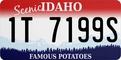 ID license plate 1T7199S