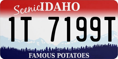 ID license plate 1T7199T
