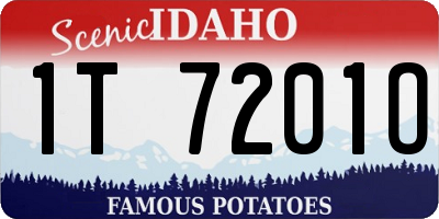 ID license plate 1T7201O
