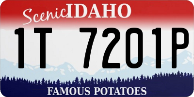 ID license plate 1T7201P