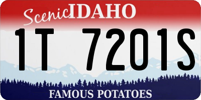 ID license plate 1T7201S