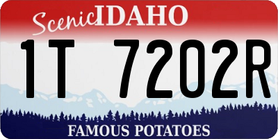ID license plate 1T7202R