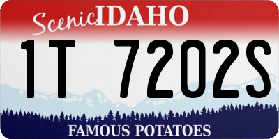 ID license plate 1T7202S