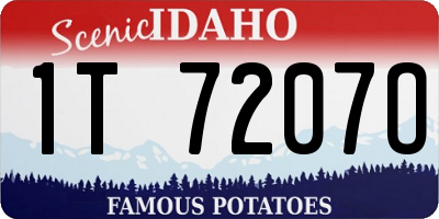ID license plate 1T7207O