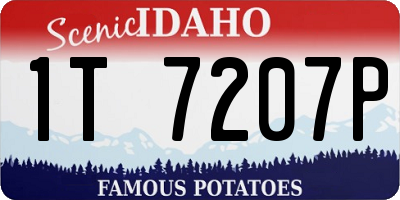 ID license plate 1T7207P
