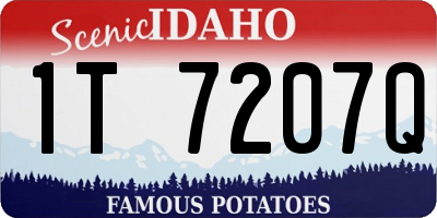 ID license plate 1T7207Q