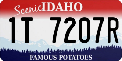 ID license plate 1T7207R