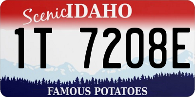 ID license plate 1T7208E