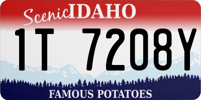 ID license plate 1T7208Y