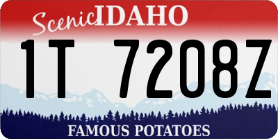 ID license plate 1T7208Z