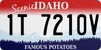 ID license plate 1T7210V