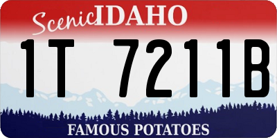 ID license plate 1T7211B