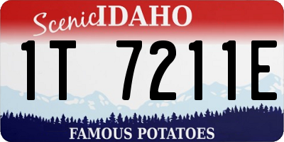 ID license plate 1T7211E