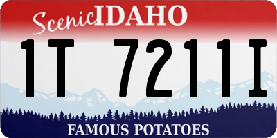 ID license plate 1T7211I