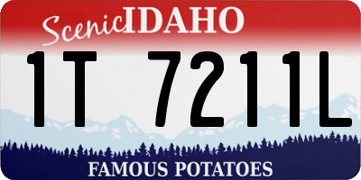 ID license plate 1T7211L