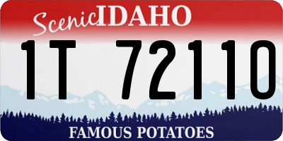 ID license plate 1T7211O