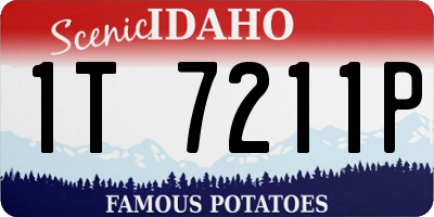 ID license plate 1T7211P