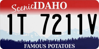 ID license plate 1T7211V