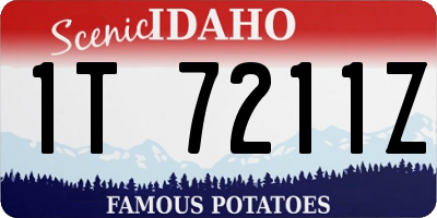 ID license plate 1T7211Z