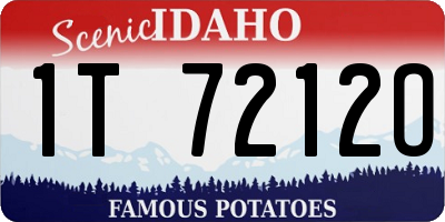 ID license plate 1T7212O