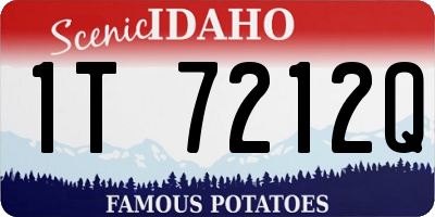 ID license plate 1T7212Q