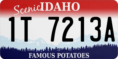 ID license plate 1T7213A