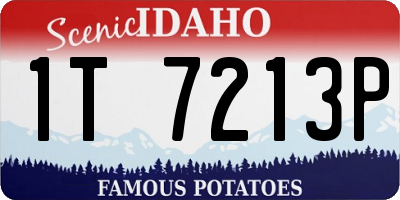 ID license plate 1T7213P