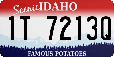 ID license plate 1T7213Q
