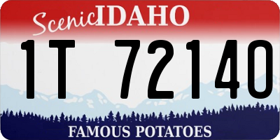 ID license plate 1T7214O