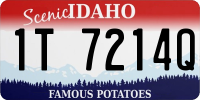ID license plate 1T7214Q