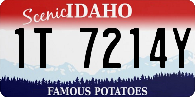 ID license plate 1T7214Y