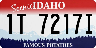 ID license plate 1T7217I
