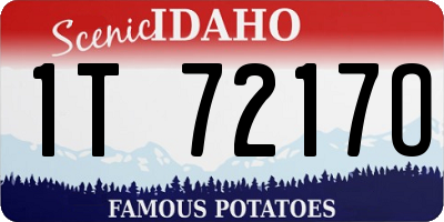 ID license plate 1T7217O