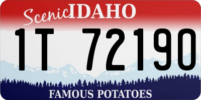 ID license plate 1T7219O
