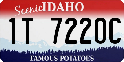 ID license plate 1T7220C