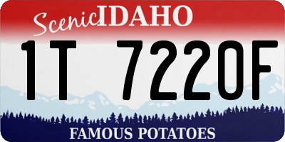 ID license plate 1T7220F