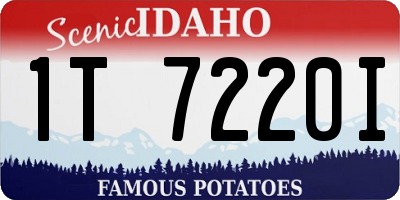 ID license plate 1T7220I