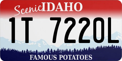 ID license plate 1T7220L